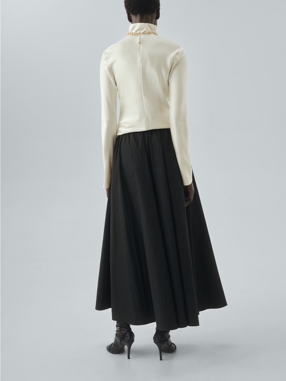 NWT (size large) Mango LONG FLARED SKIRT - Picture 3 of 9